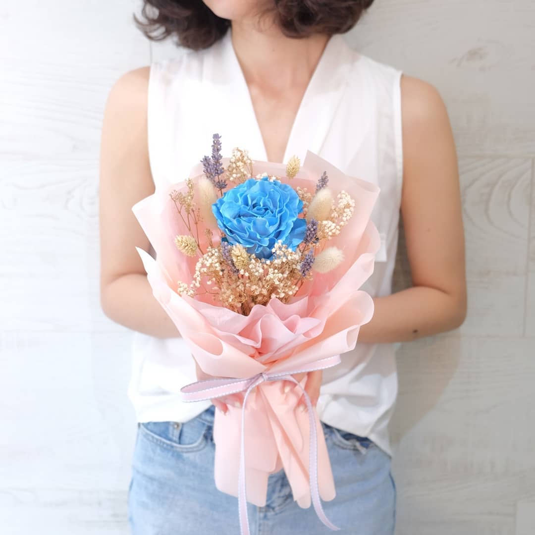 ช่อ พาสเทล หวาน ดอกไม้หลัก กุหลาบ เบบี้บรีธ/ยิปโซ — ผลงานร้านดอกไม้ Sweetflower by Issaree — ภาพที่ 2 จาก 2