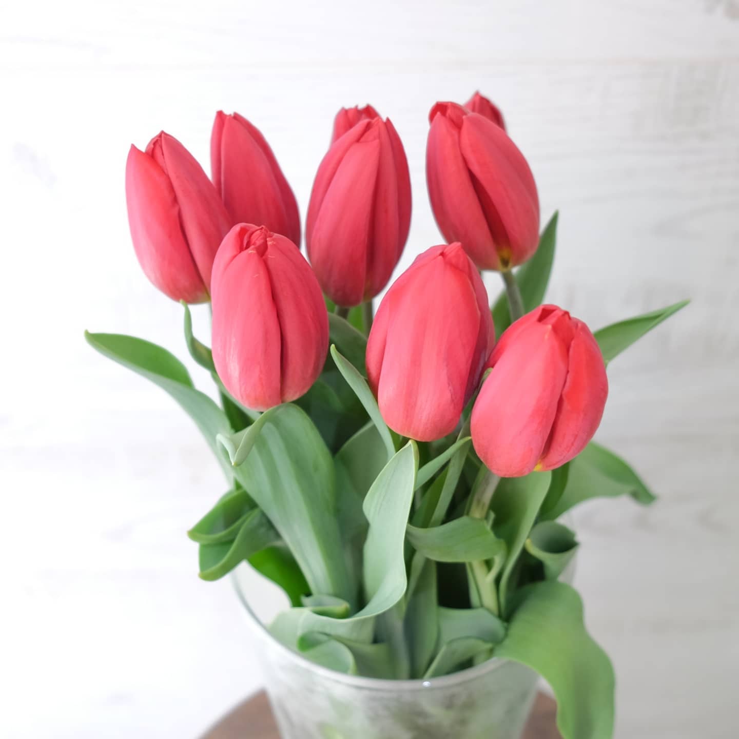แจกัน แดงโรแมนติก คลาสสิก ดอกไม้หลัก ทิวลิป — ผลงานร้านดอกไม้ Sweetflower by Issaree